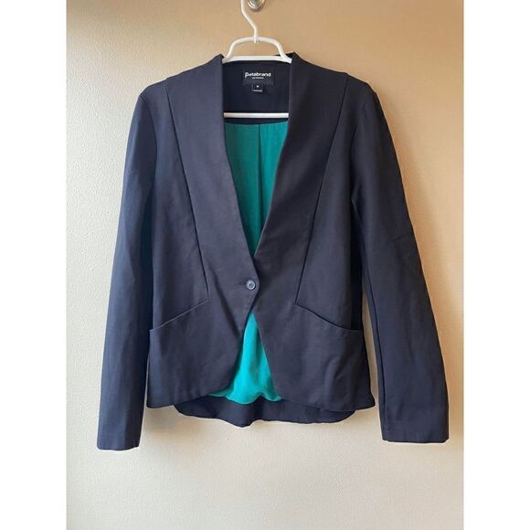 Betabrand Jackets & Blazers - Betabrand Women's Black Single Button Stretch Blazer Jacket Size Medium